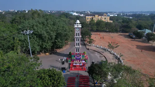 The Clock Tower ground from above
